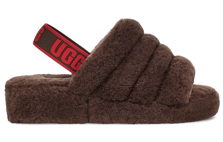 (W) UGG Fluff Yeah Slide 'Grey Pink' 圖 2
