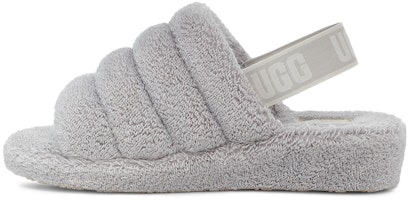 (Women) UGG Fluff Yeah Slide 'Metallic Grey' 1127116-MGR (Women) UGG Fluff Yeah Slide 'Metallic Grey' 1127116-MGR