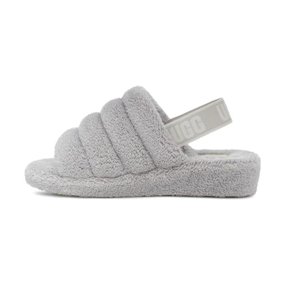 (W) UGG Fluff Yeah Slide 'Metallic Grey'