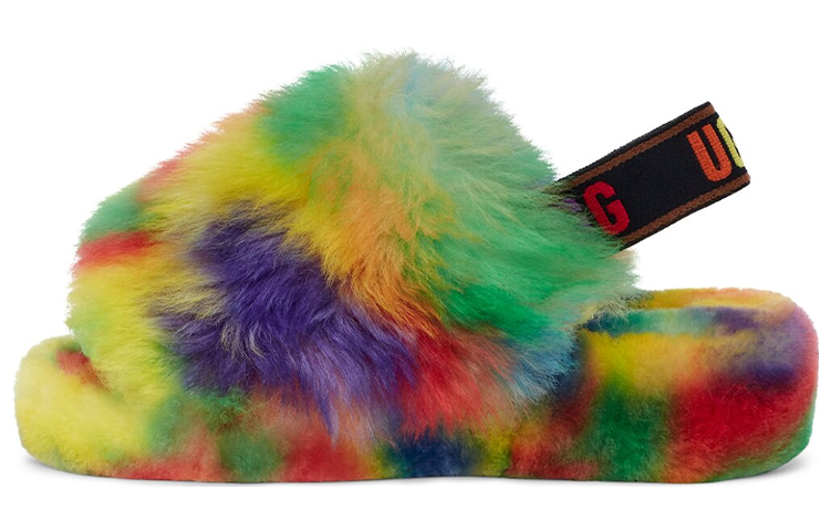 (W) UGG Fluff Yeah Slide 'Multicolor'