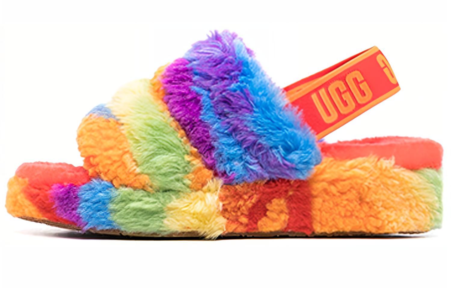 (W) UGG Fluff Yeah Slide 'Multicolor'