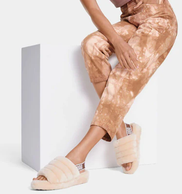 (W) UGG Fluff Yeah Pantoffel ''Natur'' 1095119-NAT Cheap (W) UGG Fluff Yeah Pantoffel ''Natur'' 1095119-NAT