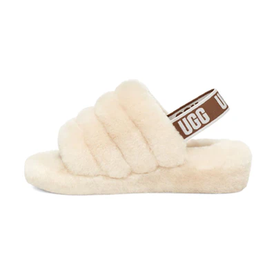(W) UGG Fluff Yeah Slide 'Natural'