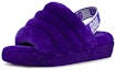 Lookbook (W) UGG Fluff Yeah Slide Kasut Tebal Minimalistik Ungu 1095119-VNGH