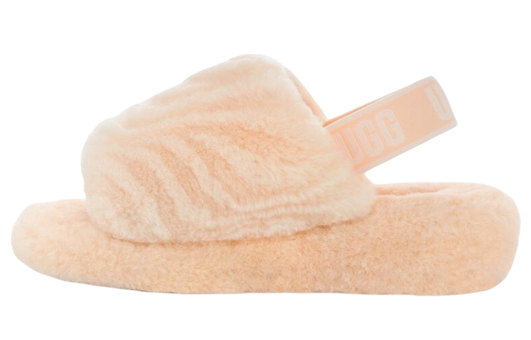 (W) UGG Fluff Yeah Slide 'Nude'