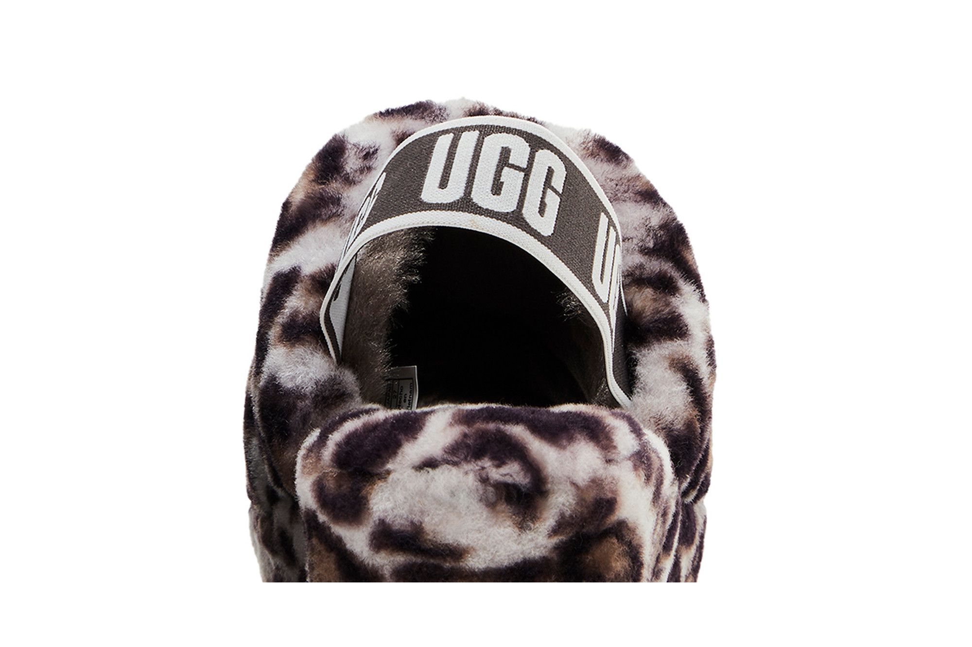 Sizing (W) UGG フラッフ イヤー スライド (パンサー柄グレー) 1120903-SYGR