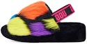 Buy (W) UGG Fluff Yeah Slide 'Party Spots' - Selipar Fesyen UGG Fluff Yeah 'Party Spots' 1125006-BLK