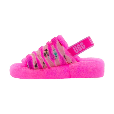 (W) UGG Fluff Yeah Slide 'Pink'