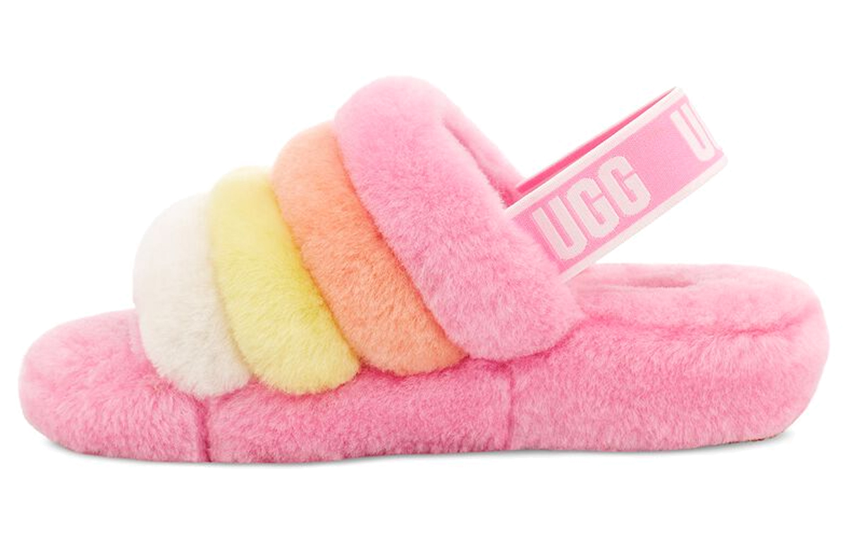 (W) UGG Fluff Yeah Slide 'Pink Pastel'