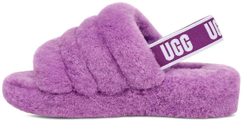 Purple ugg 2025 fluff yeah slide