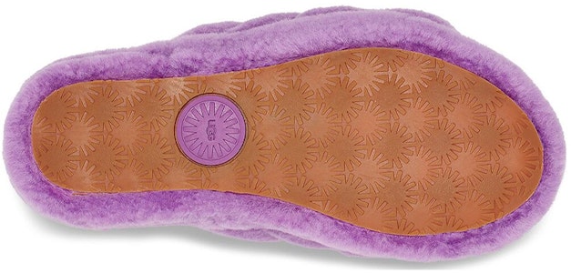 UGG FLUFF YEAH 羊皮毛一體 時尚舒適 毛毛拖鞋 女款 紫色 Details for UGG FLUFF YEAH 羊皮毛一體 時尚舒適 毛毛拖鞋 女款 紫色