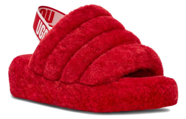 (W) UGG Fluff Yeah Slide Samba Red 圖 2