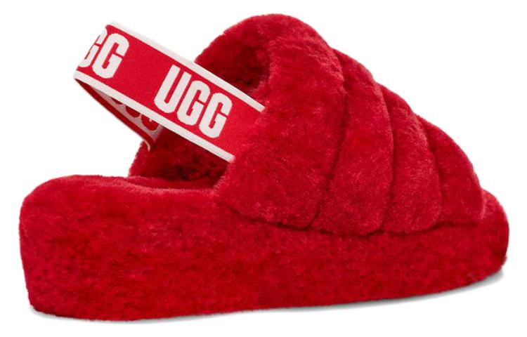 (W) UGG Fluff Yeah Slide Samba Red 圖 3