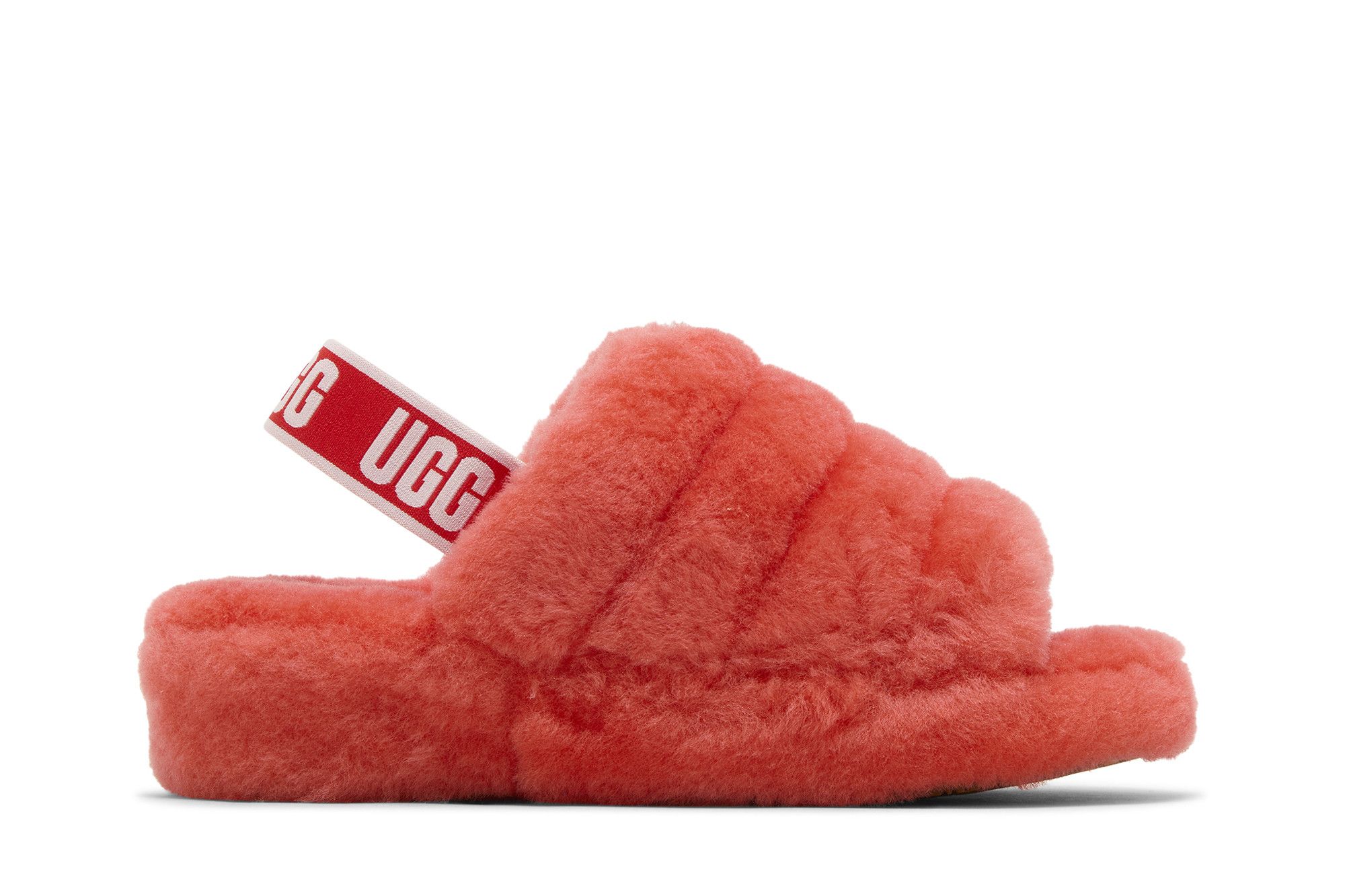 (Women) UGG Fluff Yeah Slide 'Red Currant' 1095119-RCRR