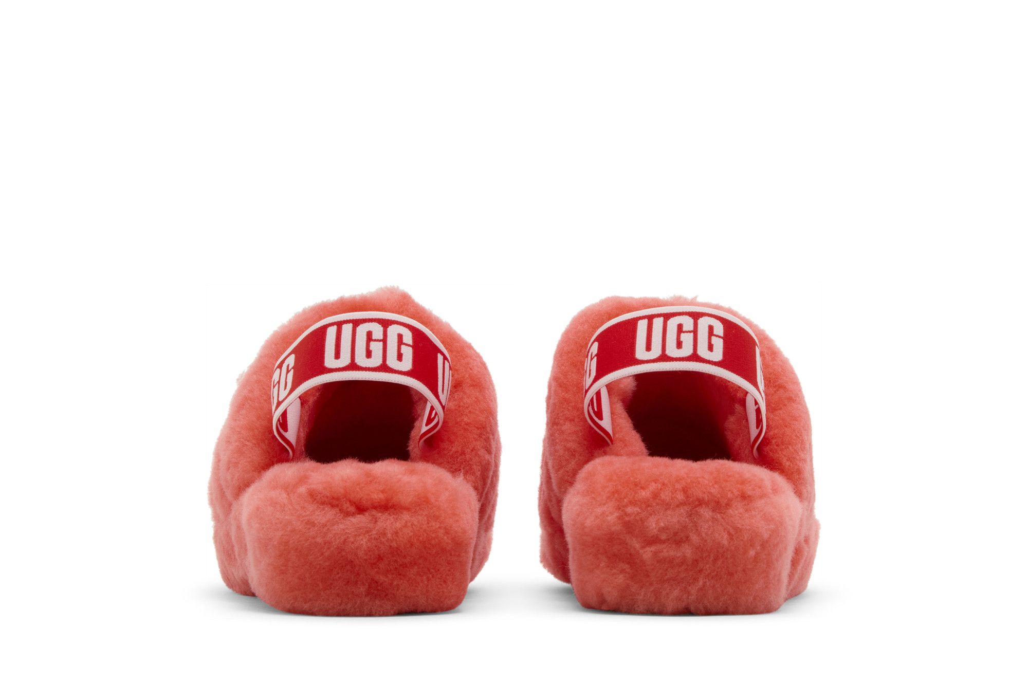 Sizing UGG Fluff Yeah 溜滑式厚底毛毛拖鞋 女款 紅醋栗色