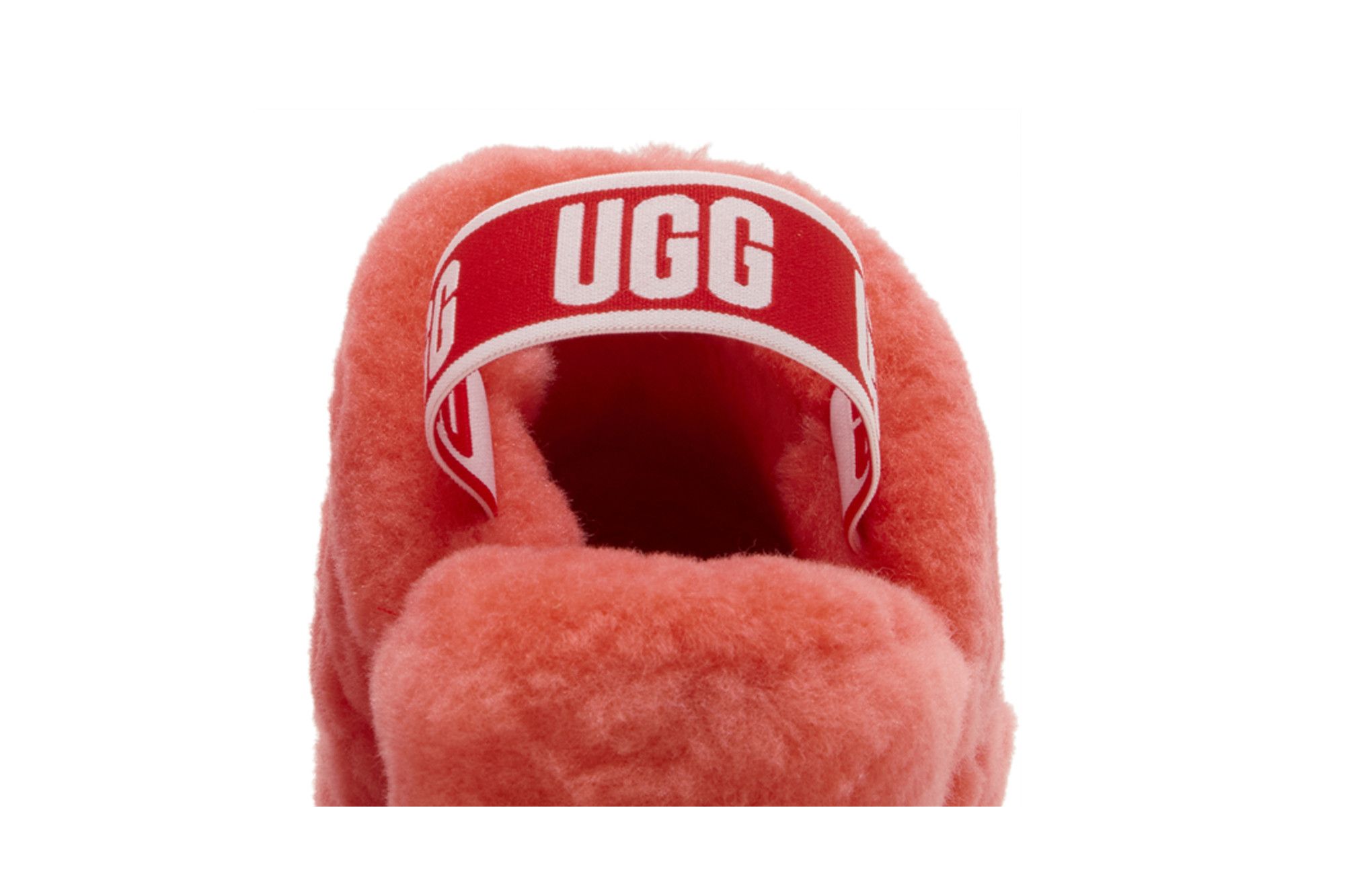 Cheap UGG Fluff Yeah 溜滑式厚底毛毛拖鞋 女款 紅醋栗色