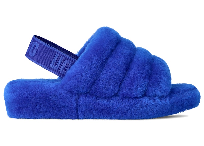 (Women) UGG Fluff Yeah Slide 'Regal Blue Dazzling Blue' 1095119-RDZ