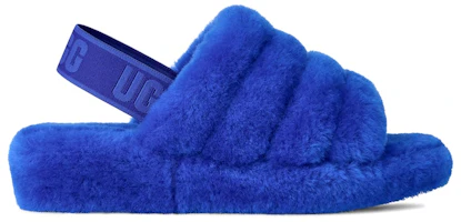 (Women) UGG Fluff Yeah Slide 'Regal Blue Dazzling Blue' 1095119-RDZ (Women) UGG Fluff Yeah Slide 'Regal Blue Dazzling Blue' 1095119-RDZ