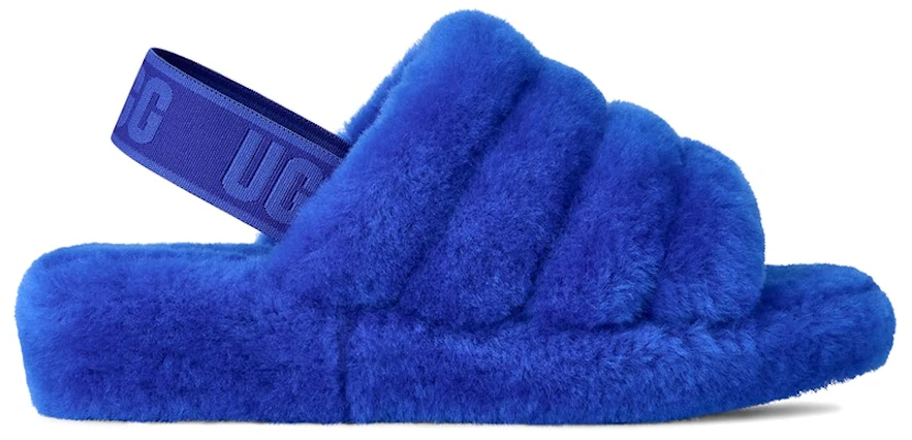 (W) UGG Fluff Yeah 羊毛拖鞋 皇家藍 鮮亮藍 1095119-RDZ Buy (W) UGG Fluff Yeah 羊毛拖鞋 皇家藍 鮮亮藍 1095119-RDZ