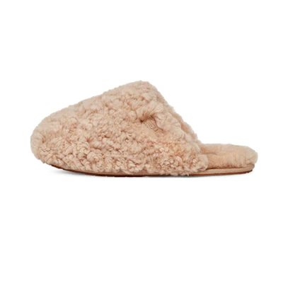 (W) UGG Maxi Curly Slide 'Sand'
