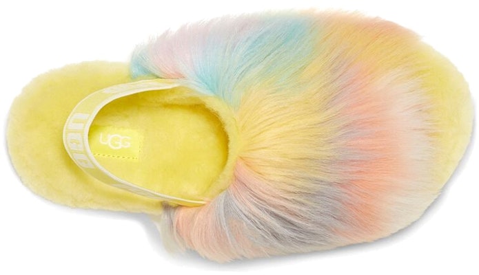 UGG 舒適耶 滑入式染色 戶外露指平底運動涼鞋 女款 黃 Shop UGG 舒適耶 滑入式染色 戶外露指平底運動涼鞋 女款 黃