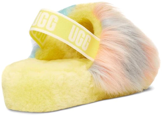 UGG 舒適耶 滑入式染色 戶外露指平底運動涼鞋 女款 黃 Purchase UGG 舒適耶 滑入式染色 戶外露指平底運動涼鞋 女款 黃