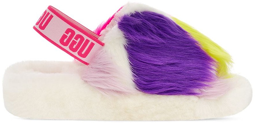 UGG FLUFF YEAH 羊皮毛一體 舒適 時尚涼鞋 女款 白色 Order UGG FLUFF YEAH 羊皮毛一體 舒適 時尚涼鞋 女款 白色