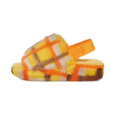 (W) UGG Fluff Yeah Slide 'Yellow'