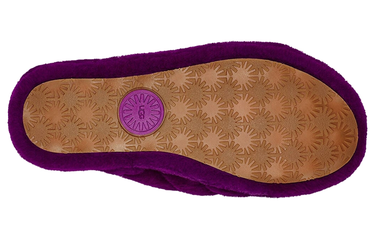 Details for UGG Fluff Yeah Slide 舒適厚底 毛毛時尚涼鞋 女款 漿果色