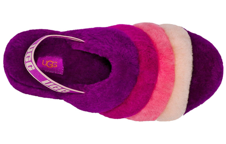 Shop (W) UGG Fluff Yeah Slide Berrylicious Multicolor 1097169-BSML