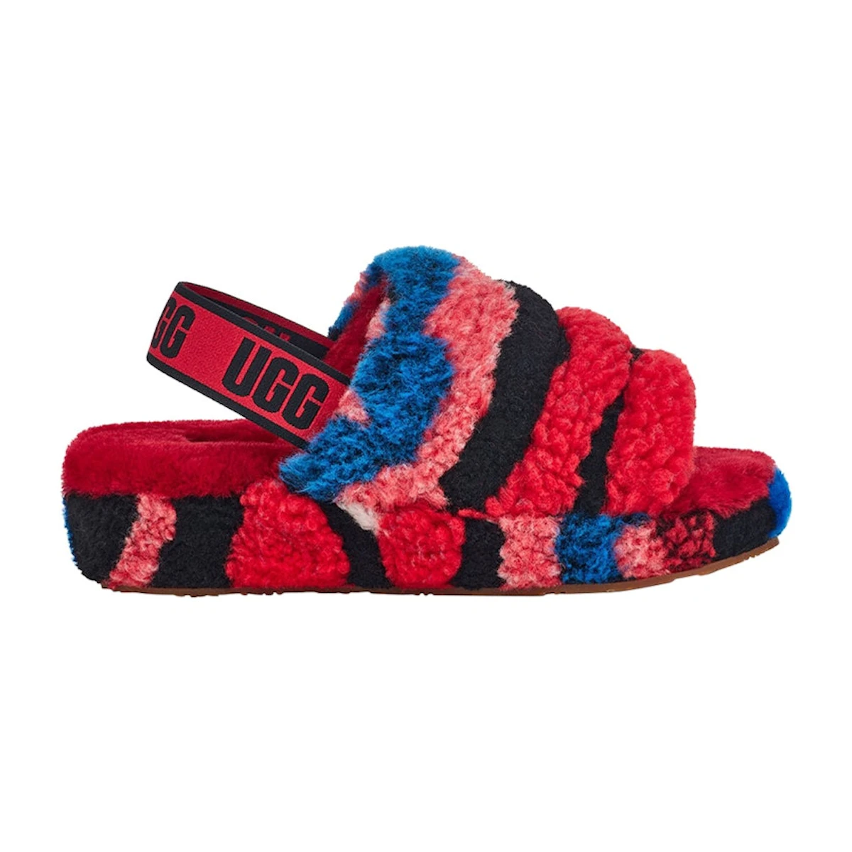 Uggs Riff Raff Comprar (Women) UGG Fluff Yeah Slide Cali Collage Red 1118164-RED ...