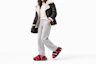Order (W) UGG Fluff Yeah 凉拖鞋 加州拼贴 红色 1118164-RED