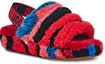 Shop (W) UGG Fluff Yeah 凉拖鞋 加州拼贴 红色 1118164-RED