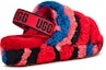 Purchase (W) UGG Fluff Yeah Slide Cali Collage Merah 1118164-RED