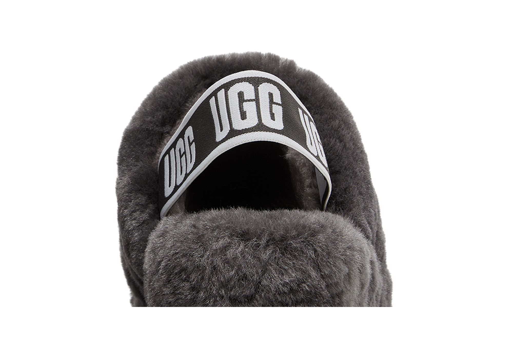 Sizing (W) UGG Fluff Yeah Slide Antraciet Grijs 1095119-CHRC