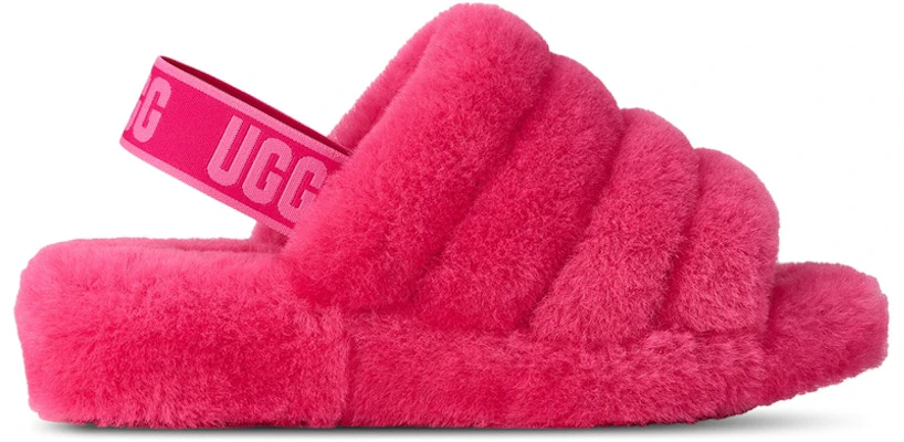 (Women) UGG Fluff Yeah Slide Deep Coral Sachet Pink 1095119-DRLS Buy (Women) UGG Fluff Yeah Slide Deep Coral Sachet Pink 1095119-DRLS