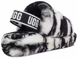 Purchase (女款)UGG 羊毛迷彩拖鞋 黑白色 1122554-BLK