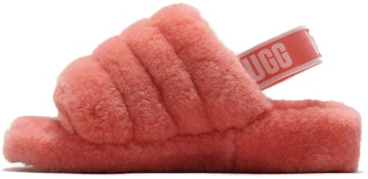 (Women) UGG Fluff Yeah Slide Minimalistic Casual Thick Sole Shoe Pink 1095119-LNT (Women) UGG Fluff Yeah Slide Minimalistic Casual Thick Sole Shoe Pink 1095119-LNT