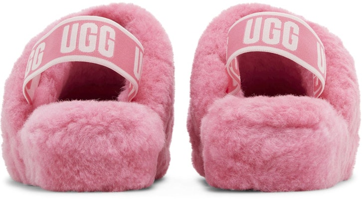 (W) UGG Fluff Yeah Slide Pink Rose Wanita 1095119-PKRS Details for (W) UGG Fluff Yeah Slide Pink Rose Wanita 1095119-PKRS