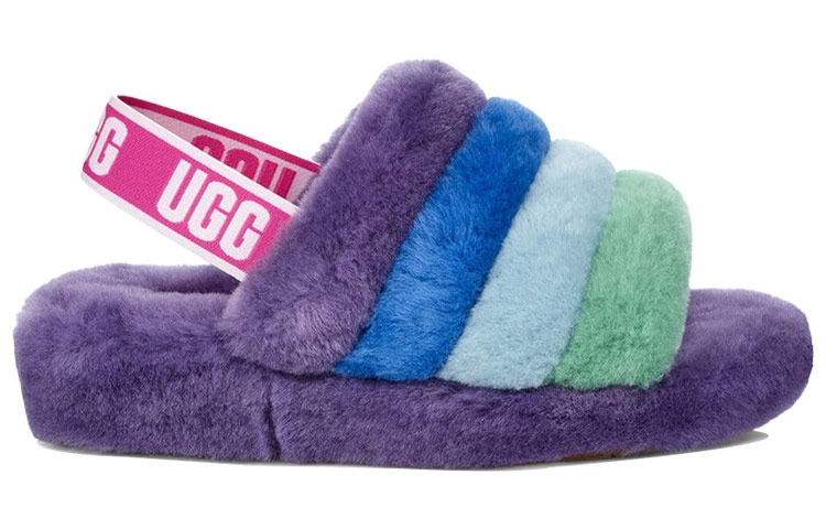 (W) UGG Fluff Yeah Slide Rainbow Slippers 圖 2