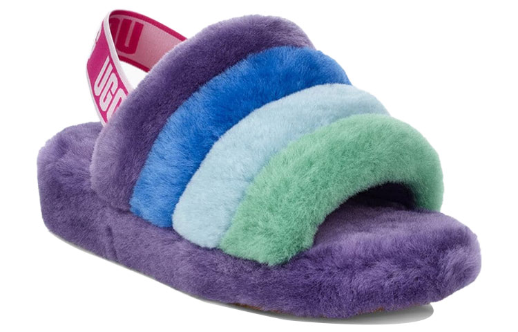 (W) UGG Fluff Yeah Slide Rainbow Slippers 圖 3