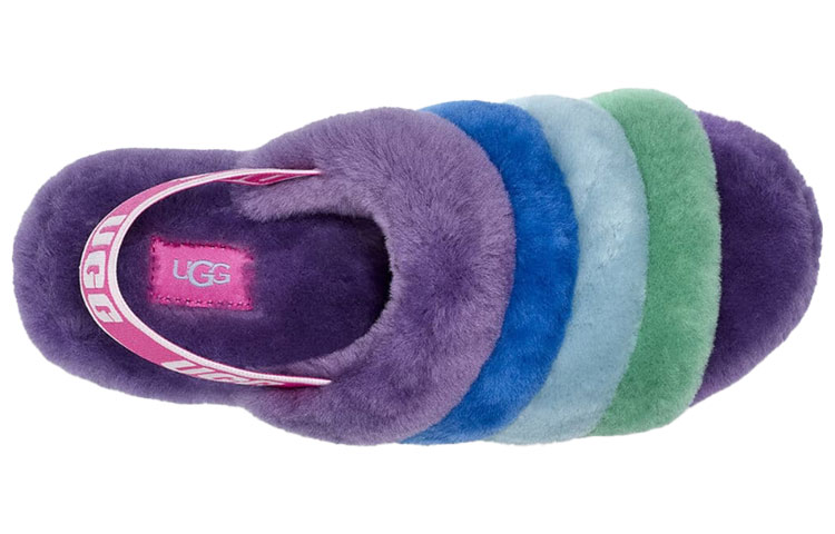 (W) UGG Fluff Yeah Slide Rainbow Slippers 圖 5