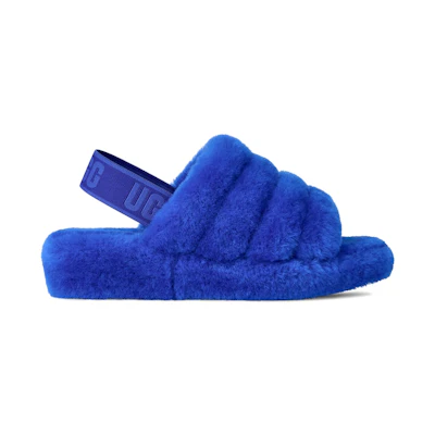 (W) UGG Fluff Yeah Slide 'Regal Blue Dazzling Blue'