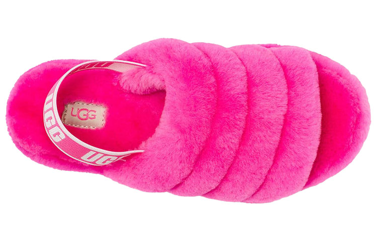 Purchase (W) アグ フラッフ イヤー 厚底 スリッパ レッド 1095119-RCR