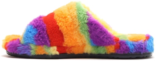 (Women) UGG Fluff You 'Rainbow Stripes' 1121616-PDRN (Women) UGG Fluff You 'Rainbow Stripes' 1121616-PDRN