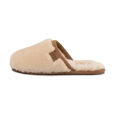 (W) UGG Fluffette 'Light CMFTable Fashion Furry Flat Slide Beige'