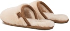 Lookbook (W) UGG Fluffette 'Selipar Rata Berbulu Fesyen Selesa Warna Beige' 1102594-NBLC