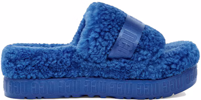 Order UGG Fluffita 布料 舒適厚底 時尚涼拖 女款 寶石藍