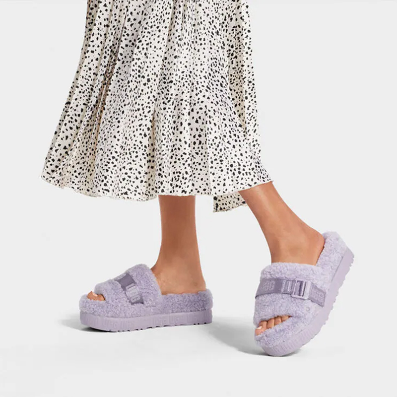 Sizing (Women) UGG Fluffita 'Grey Purple' 1113475-JGL