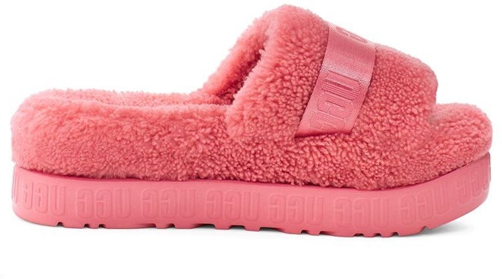 UGG Fluffita 羊皮毛一體 舒適厚底 時尚涼拖 女款 粉紅 Order UGG Fluffita 羊皮毛一體 舒適厚底 時尚涼拖 女款 粉紅